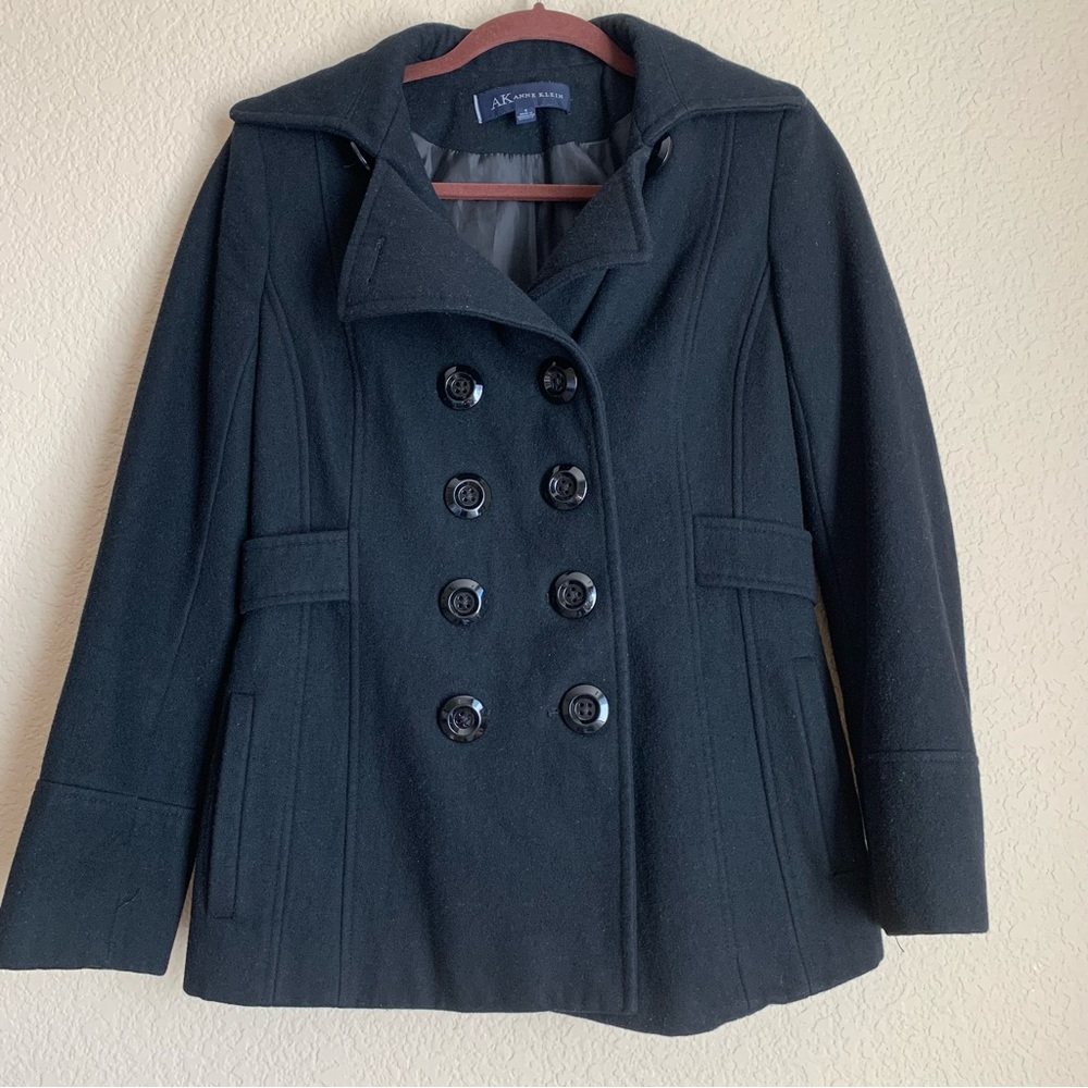 Anne Klein Double- Breasted Trench Coat size S
